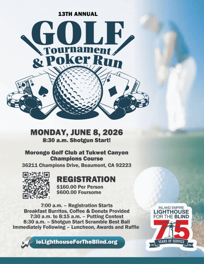 13th Annual Golf Tournament Flyer 2026 - animated logo version